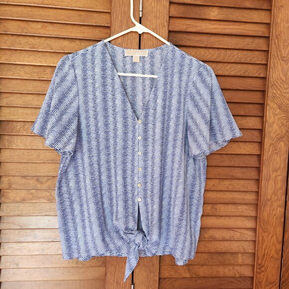 Michael Kors Womens Blouse Short Sleeve Top Size Small [C] - Picture 5 of 5